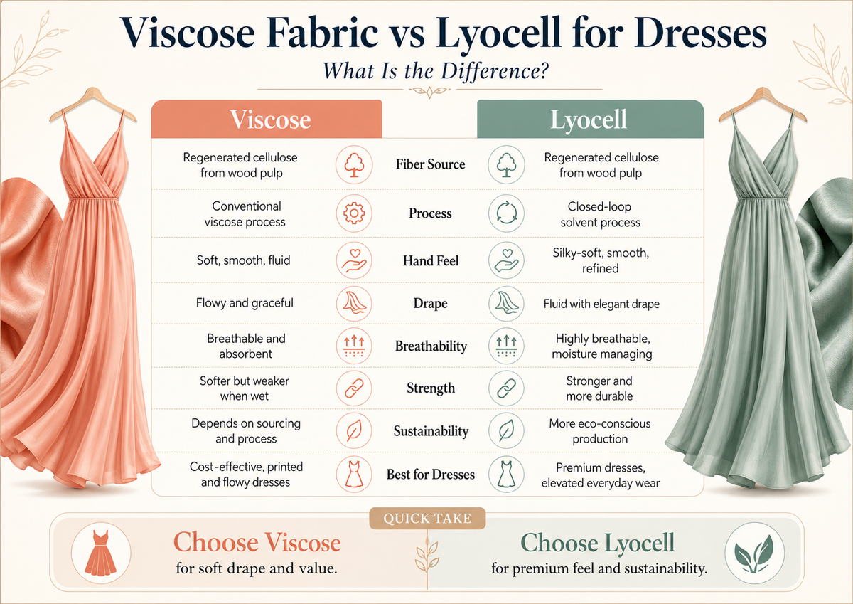 Viscose Fabric vs Lyocell for Dresses: What Is the Difference?