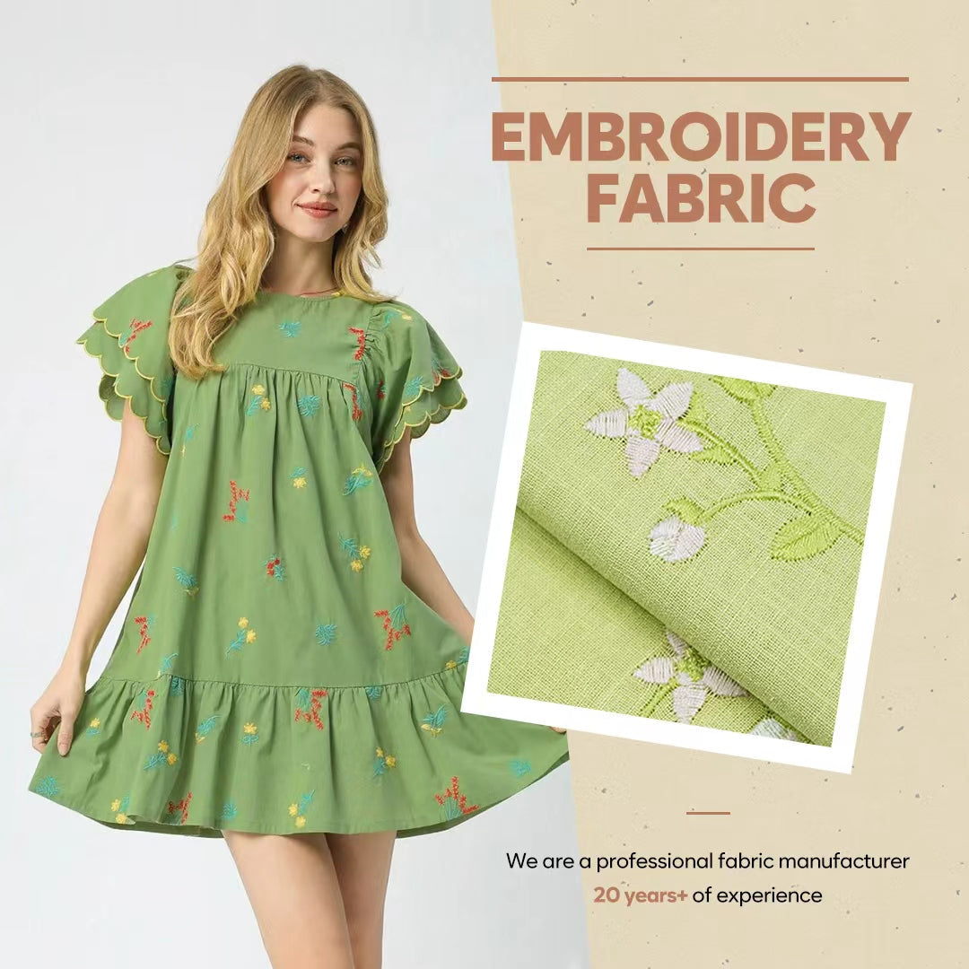 The Beauty of Cotton Embroidery Fabric: Combining Elegance and Comfort for Global Fashion Manufacturers