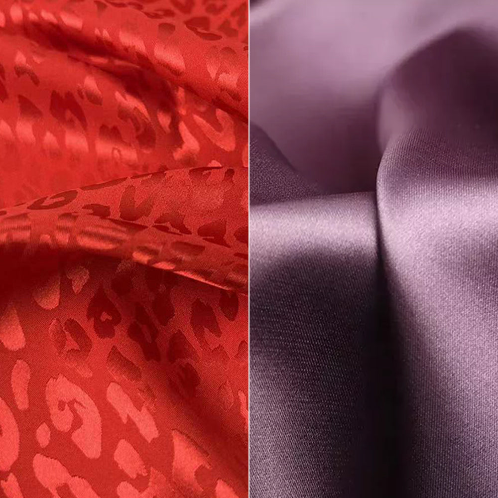 What's the difference between polyester satin jacquard and regular satin?