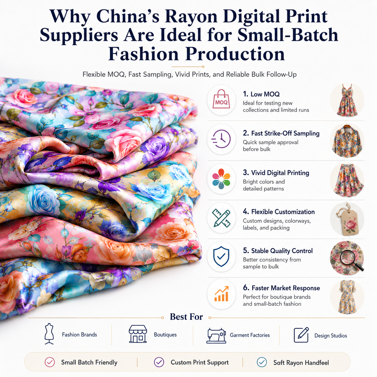 Why China Rayon Digital Print Suppliers Fit Small-Batch Fashion